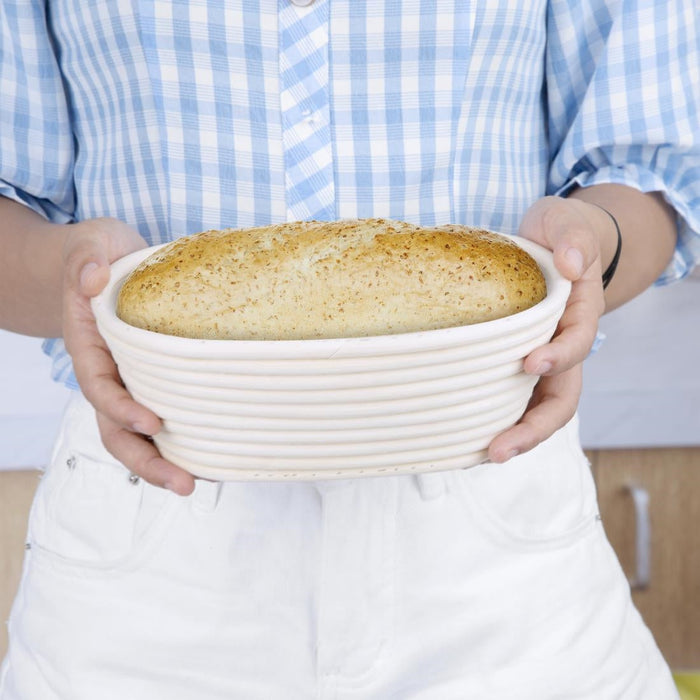 Vogue Rattan Proving Round Basket 220x80mm Vogue