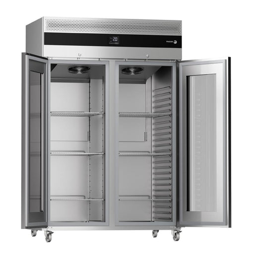 Fagor Advance Gastronorm Upright Cabinet Display Fridge 2 Door AUP-22G GD Fagor