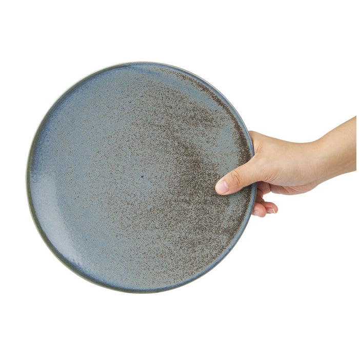 Olympia Ember Blue Coupe Plates 230mm (6 Pack) Olympia