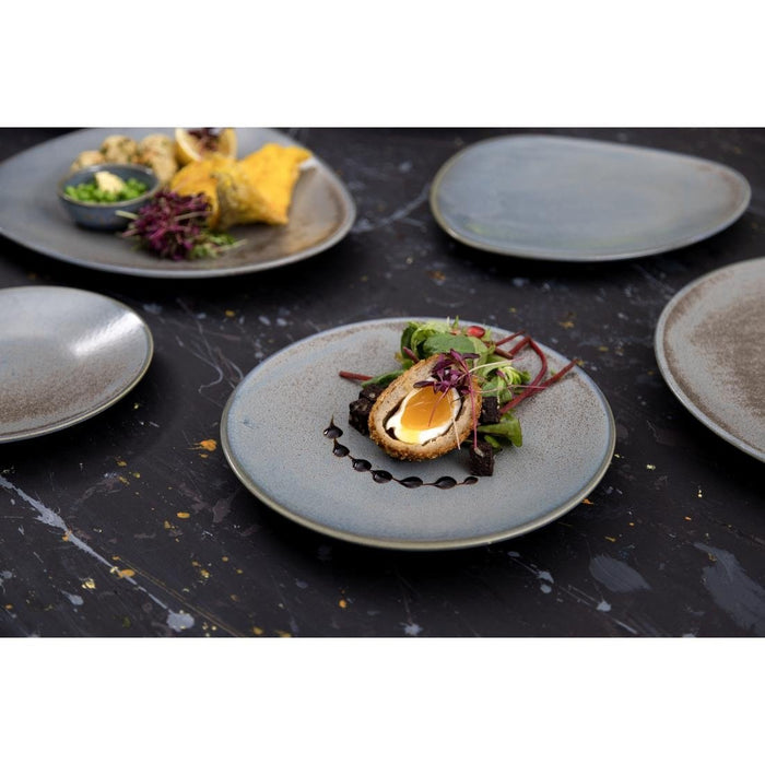 Olympia Ember Blue Coupe Plates 180mm (6 Pack) Olympia