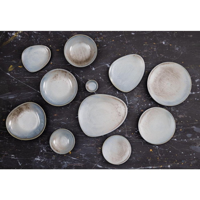 Olympia Ember Blue Triangle Bowls 245mm (4 Pack) Olympia