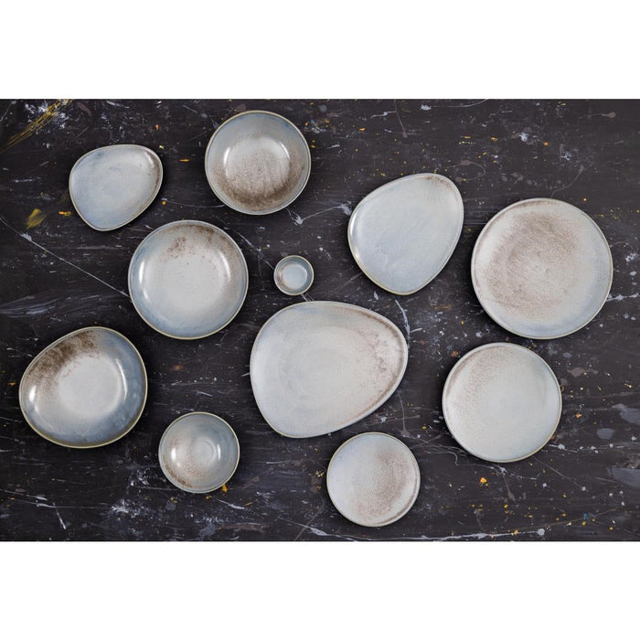 Olympia Ember Blue Coupe Plates 180mm (6 Pack) Olympia