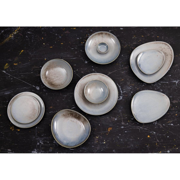 Olympia Ember Blue Triangle Plates 308mm (4 Pack) Olympia