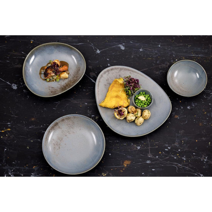 Olympia Ember Blue Coupe Plates 230mm (6 Pack) Olympia