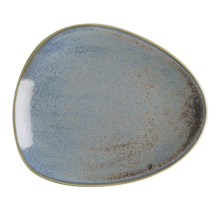 Olympia Ember Blue Triangle Plates 190mm (6 Pack) Olympia