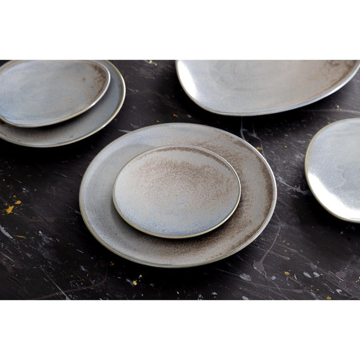 Olympia Ember Blue Triangle Plates 308mm (4 Pack) Olympia