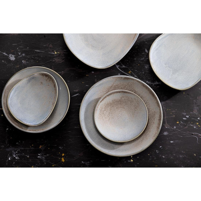 Olympia Ember Blue Triangle Plates 308mm (4 Pack) Olympia