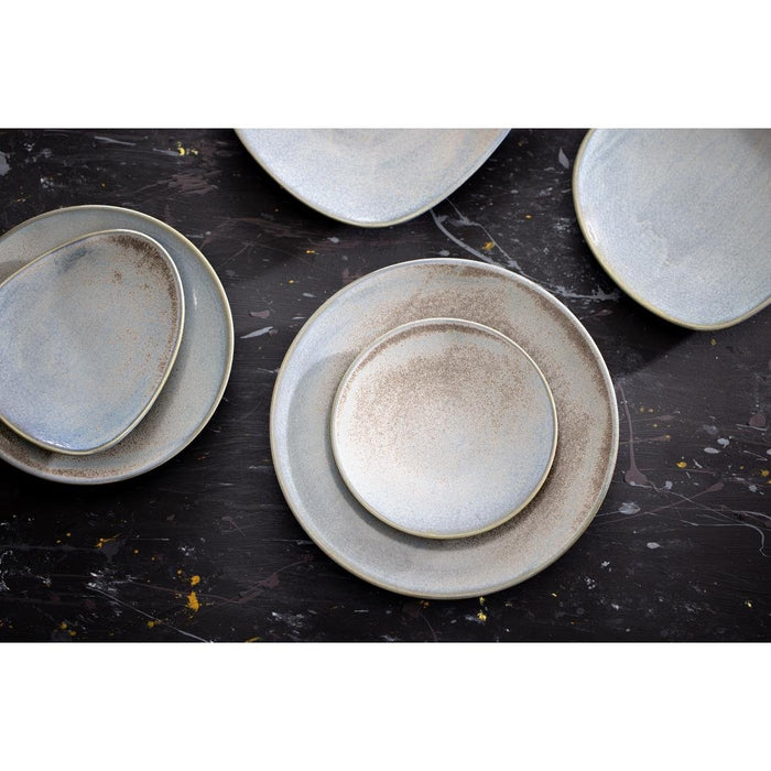 Olympia Ember Blue Triangle Plates 190mm (6 Pack) Olympia