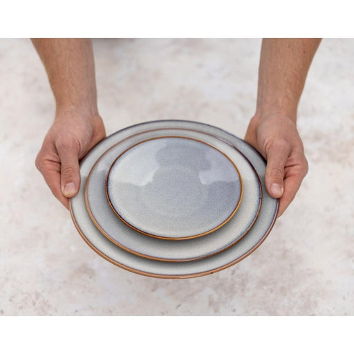 Olympia Drift Grey Plain Coupe Plates 180mm (6 Pack) Olympia
