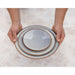 Olympia Drift Grey Plain Coupe Plates 180mm (6 Pack) Olympia