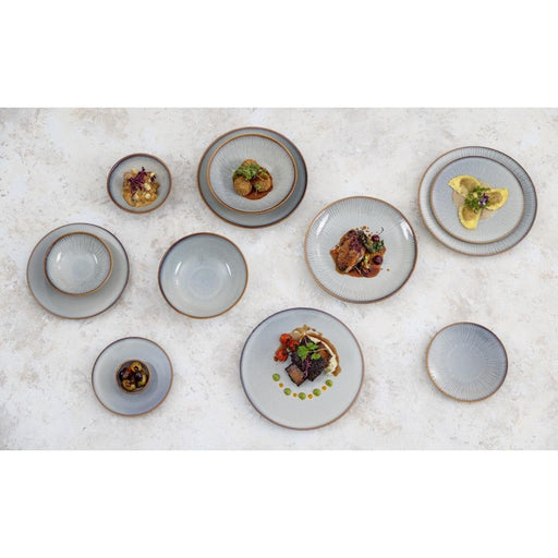 Olympia Drift Grey Plain Coupe Bowls 155mm (6 Pack) Olympia