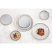Olympia Drift Grey Embossed Coupe Plates 180mm (6 Pack) Olympia