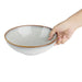 Olympia Drift Grey Plain Coupe Bowls 205mm (4 Pack) Olympia