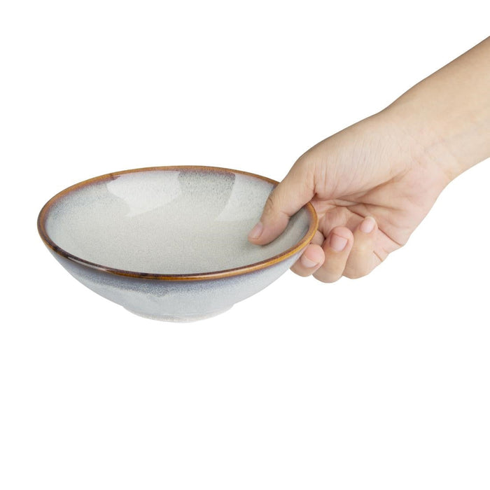 Olympia Drift Grey Plain Coupe Bowls 155mm (6 Pack) Olympia