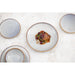 Olympia Drift Grey Embossed Coupe Plates 180mm (6 Pack) Olympia