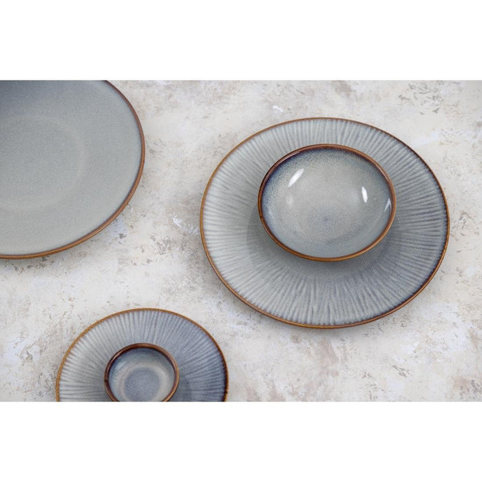 Olympia Drift Grey Plain Coupe Bowls 155mm (6 Pack) Olympia