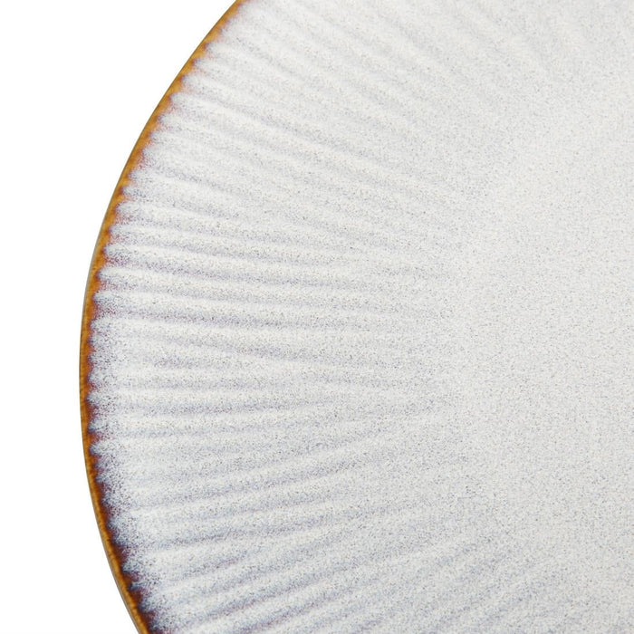 Olympia Drift Grey Embossed Coupe Plates 280mm (4 Pack) Olympia