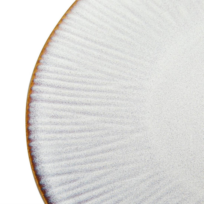 Olympia Drift Grey Embossed Coupe Plates 220mm (6 Pack) Olympia