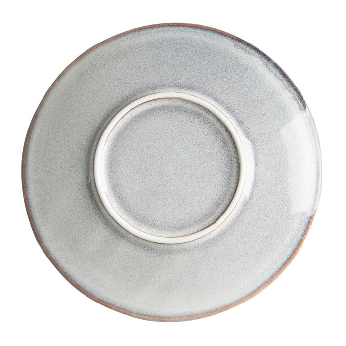 Olympia Drift Grey Embossed Coupe Plates 180mm (6 Pack) Olympia