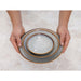 Olympia Drift Grey Embossed Coupe Bowls 205mm (4 Pack) Olympia