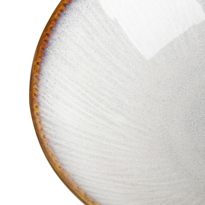 Olympia Drift Grey Embossed Coupe Bowls 205mm (4 Pack) Olympia