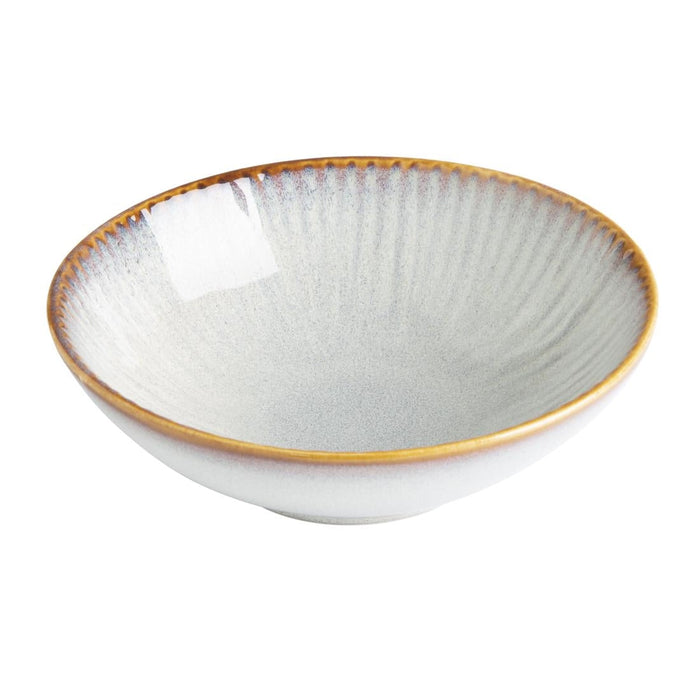Olympia Drift Grey Embossed Coupe Bowls 155mm (6 Pack) Olympia