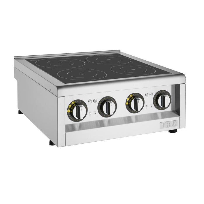 2x 3kW. Width: 600mm. NOTE: Countertop unit only. Base cupboard sold separately.