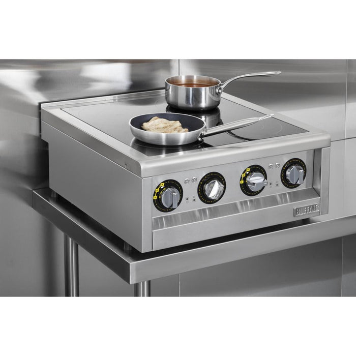 Buffalo 600 Series 4 Zone Induction Hob 2 x 3kW Buffalo