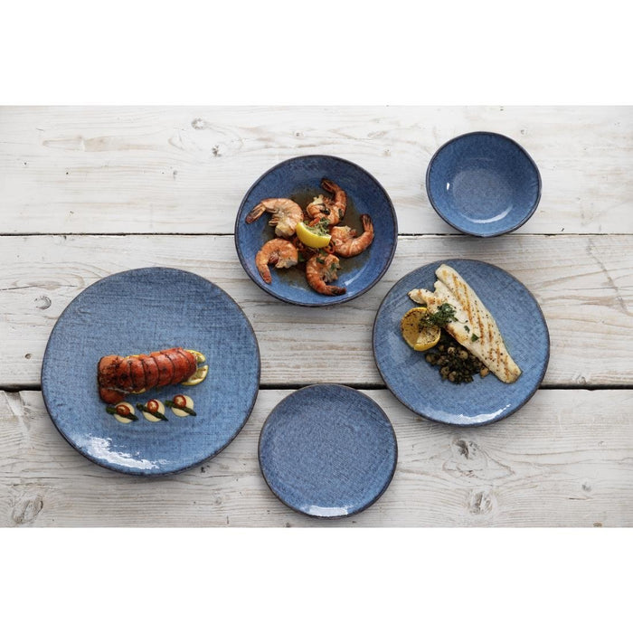 Olympia Denim Blue Coupe Bowls 160mm (6 Pack) Olympia