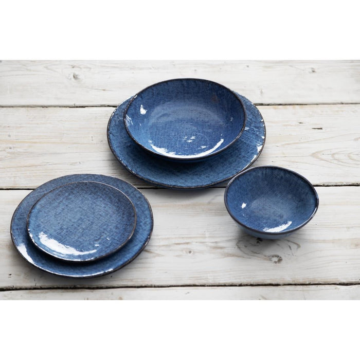 Olympia Denim Blue Coupe Plates 180mm (6 Pack) Olympia