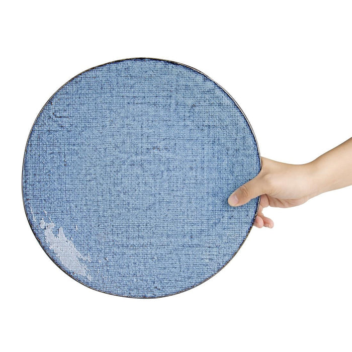 Olympia Denim Blue Coupe Plates 285mm (4 Pack) Olympia