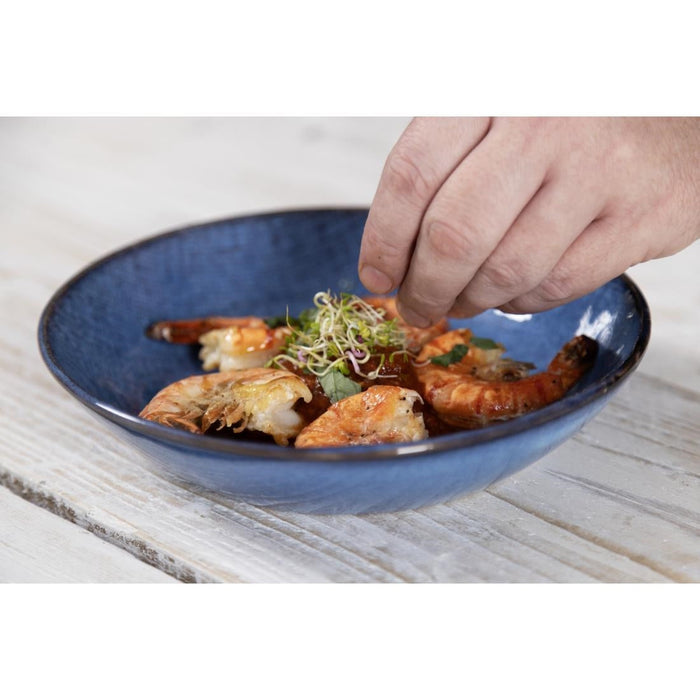 Olympia Denim Blue Coupe Bowls 160mm (6 Pack) Olympia