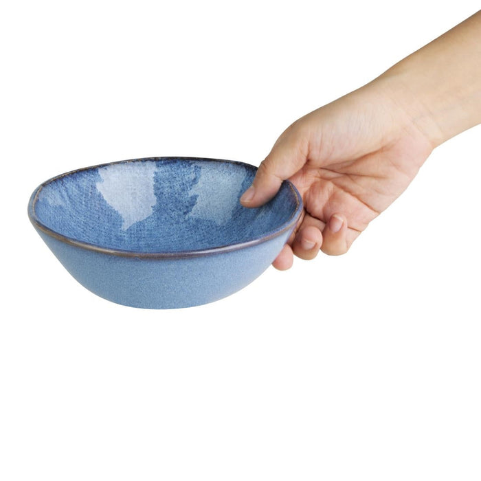 Olympia Denim Blue Coupe Bowls 160mm (6 Pack) Olympia