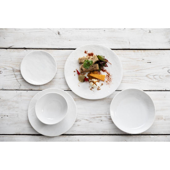 Olympia Denim White Coupe Plates 180mm (6 Pack) Olympia