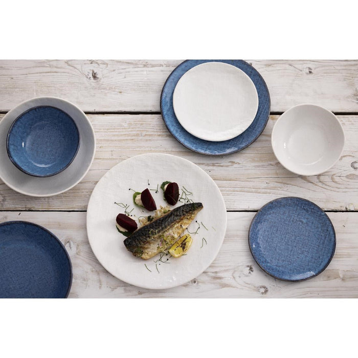Olympia Denim White Coupe Plates 180mm (6 Pack) Olympia
