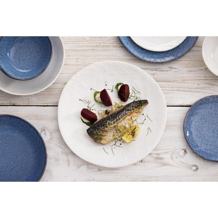 Olympia Denim White Coupe Plates 285mm (4 Pack) Olympia