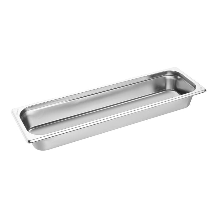 Vogue Stainless Steel Gastronorm 2/4 Tray 65mm Vogue