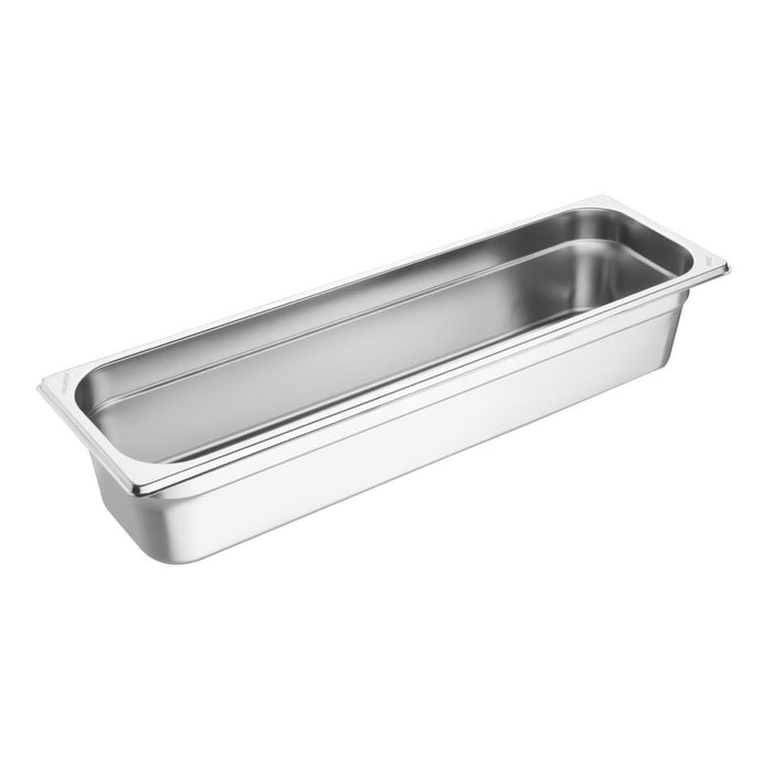 Vogue Stainless Steel Gastronorm 2/4 Tray 100mm Vogue