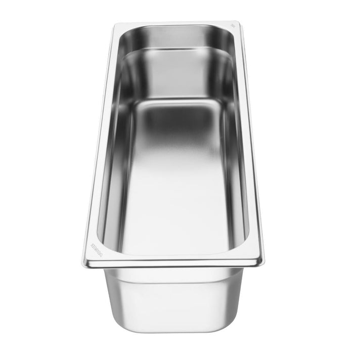 Vogue Stainless Steel Gastronorm 2/4 Tray 100mm Vogue