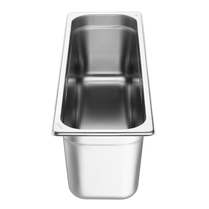 Vogue Stainless Steel Gastronorm 2/4 Tray 150mm Vogue