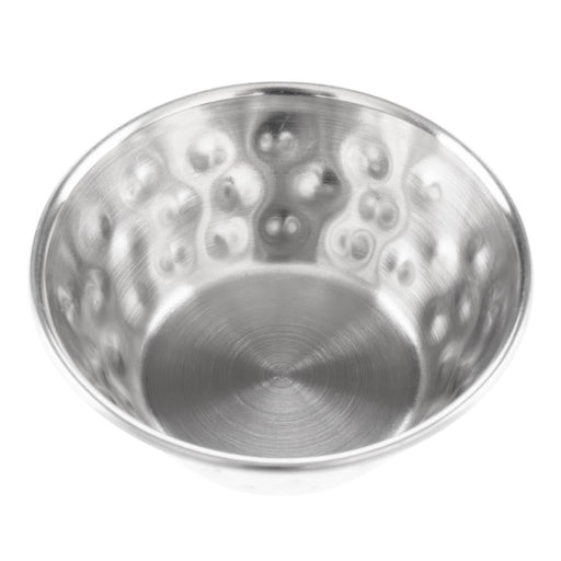 Olympia Hammered Stainless Steel Sauce Cups 45ml (12 Pack) Olympia