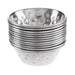 Olympia Hammered Stainless Steel Sauce Cups 45ml (12 Pack) Olympia
