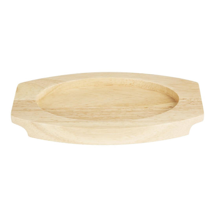Olympia Hevea Board for Cast Iron Oval Eared Dish 210x120mm for FW819 Olympia