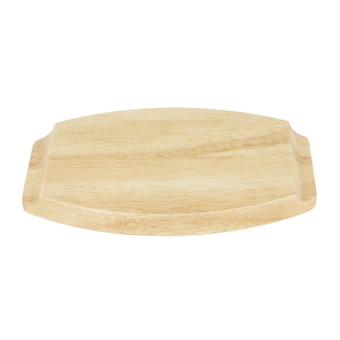 Olympia Hevea Board for Cast Iron Oval Eared Dish 210x120mm for FW819 Olympia
