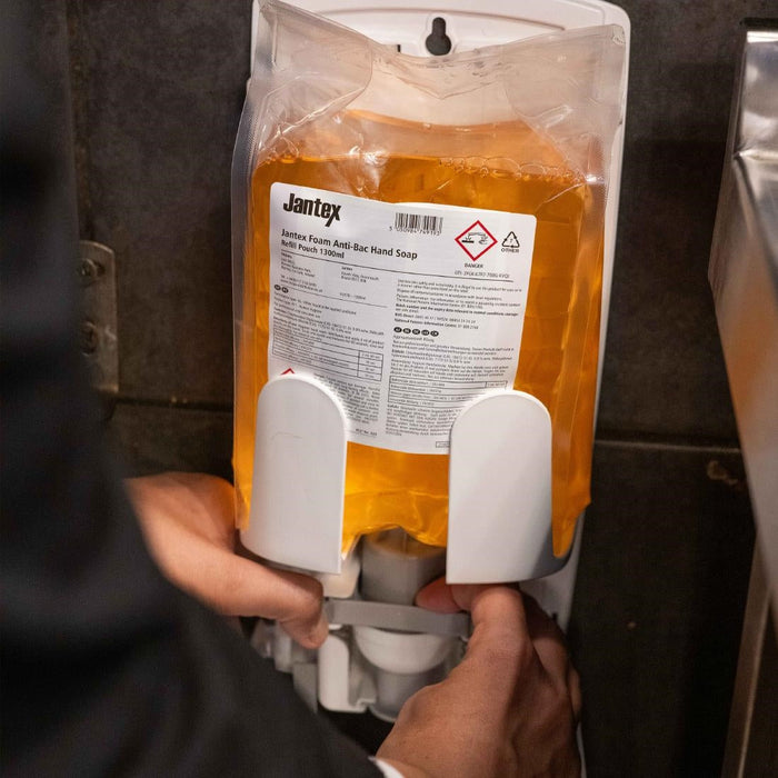 Jantex Foam Anti-Bacterial Hand Soap Refill Pouch 1300ml Jantex