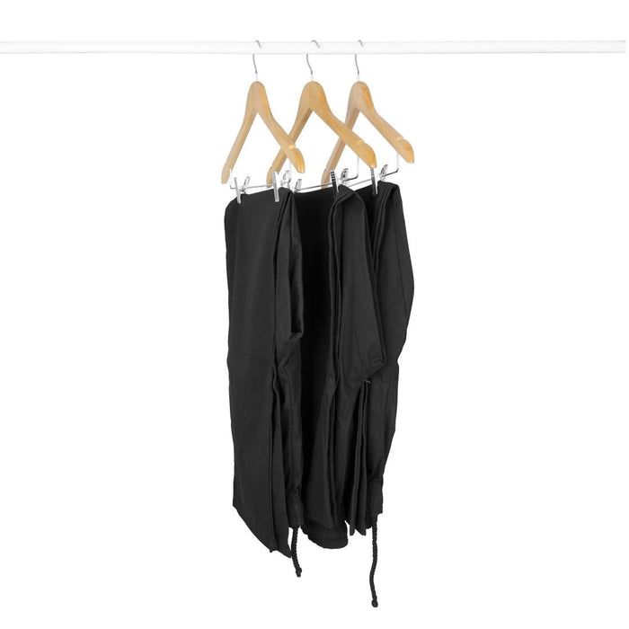 Bolero Wooden Hanger with Anti-Slip Clips (10 Pack) Bolero
