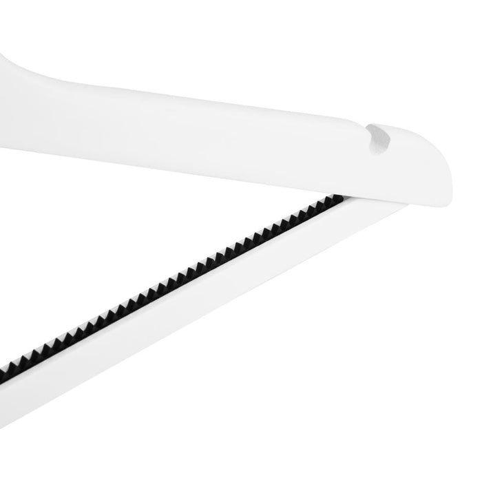 Bolero White Wooden Hangers (10 Pack) Bolero