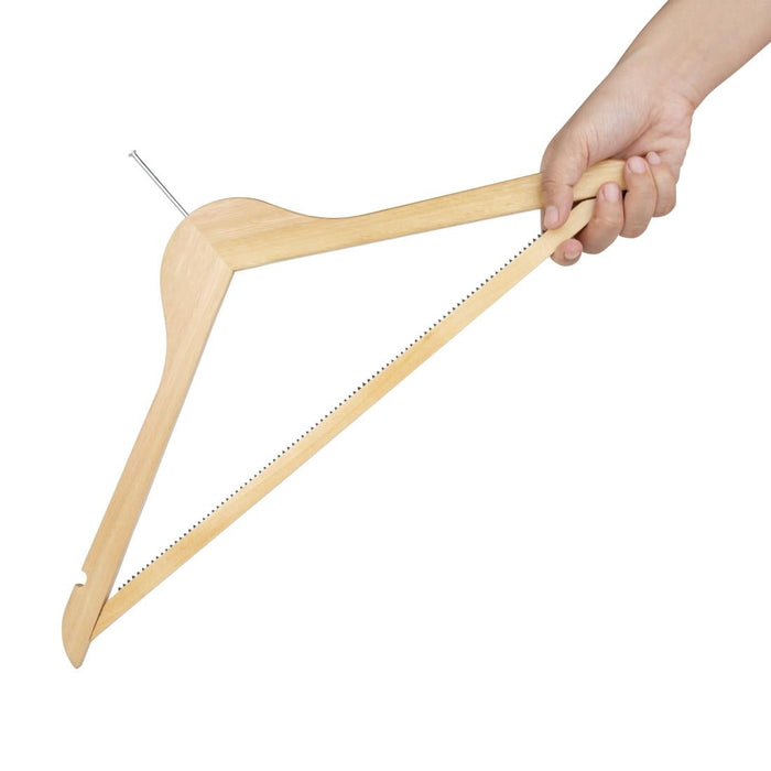 Bolero Wooden Security Hanger (10 Pack) Bolero