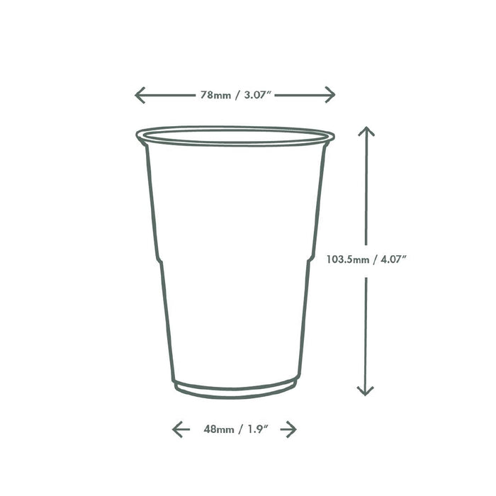 Vegware PLA Half Pint to Brim Cup UKCA/UKNI/CE-marked (2100 Pack) Vegware
