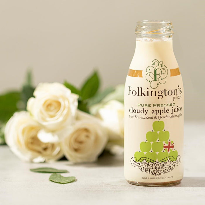 Folkington's Juices Apple Glass Bottle 250ml (12 Pack) Folkington's Juices